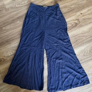 Maeve Wide Leg Navy Flowing Pants